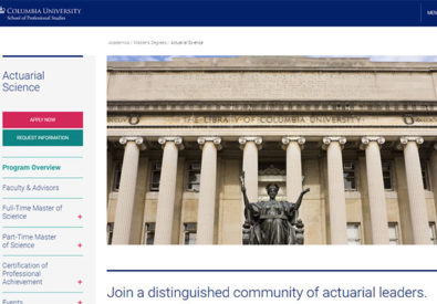 Columbia University Actuarial Science