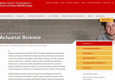 Actuarial Science Iowa State